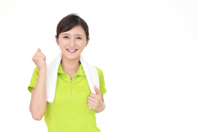 運動して元気になった女性