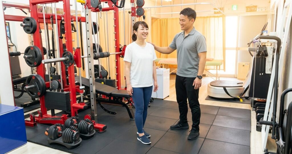 パーソナルジムで運動をサポートする