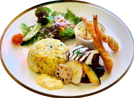 彩よくバランスの良い食事