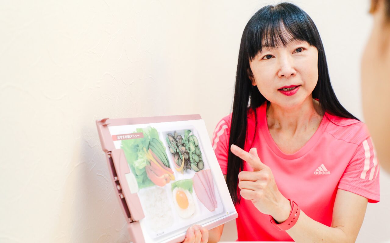 あさがおパーソナルジムでのカンセリングの様子