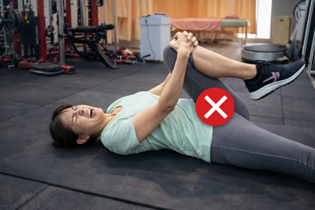 膝が痛い時に無理に行ってはいけない膝のストレッチ