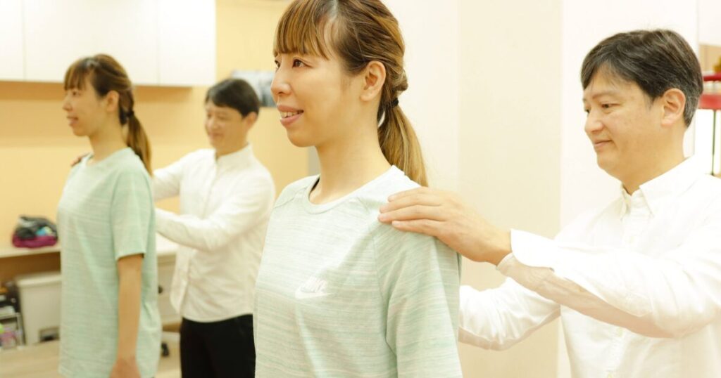 あさがお整体院姿勢分析風景画像